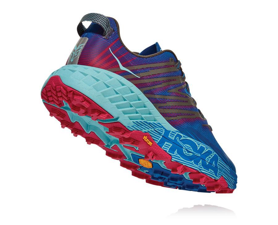 Hoka One One Trainers Womens Blue - Speedgoat 4 - 98672YHPA